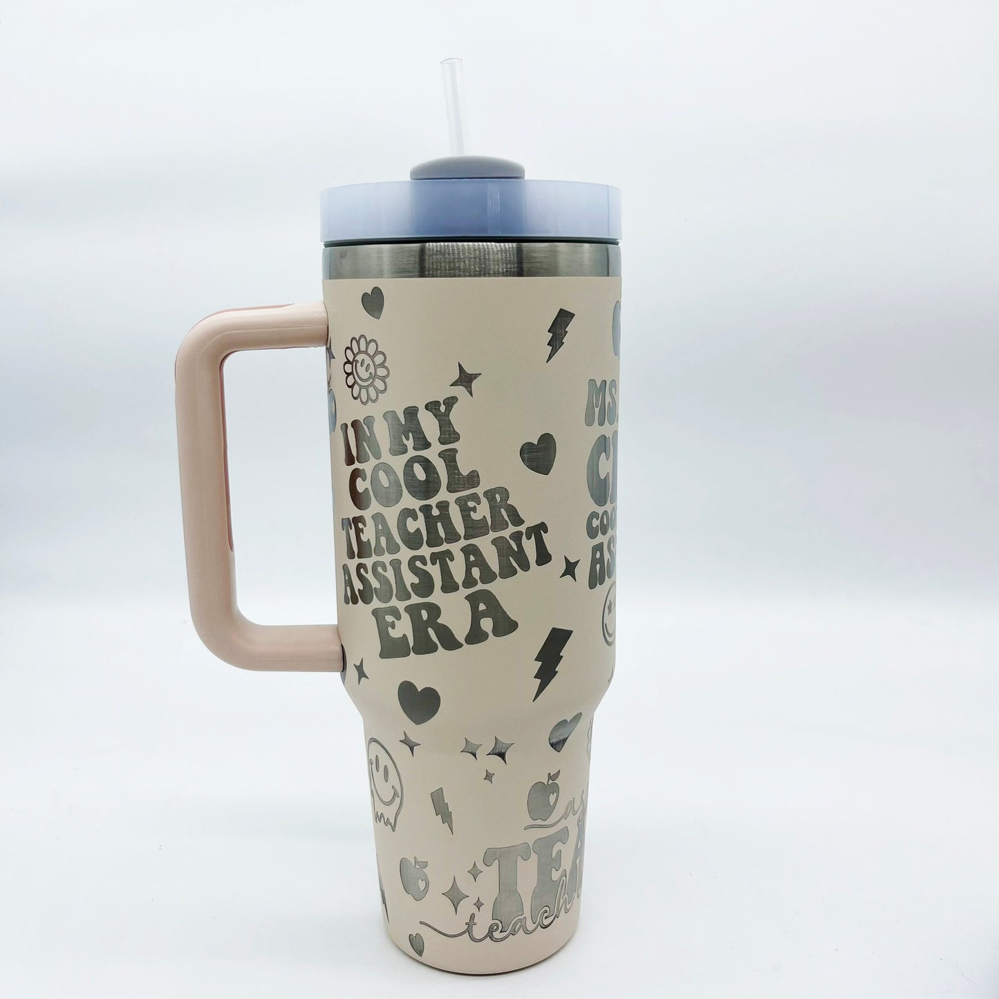 Retro Teacher and Teacher Assistant Appreciation 40oz tumbler