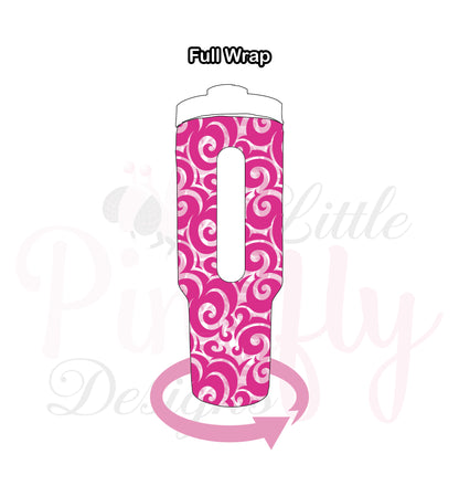 Custom Designed 40oz Tumbler Rainbow Stainless Steel Engraving